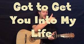 Got To Get You Into My Life (The Beatles) Guitar Lesson Strum Chords
