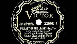 1932 George Olsen - Lullaby Of The Leaves (with vocal group)