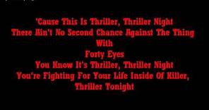 michael jackson - Thriller (lyrics)