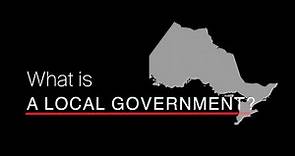 What is a local government?