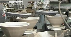 how elegant Japanese dishware produced كيفية صناعة الاطباق اليابانية الفاخرة
