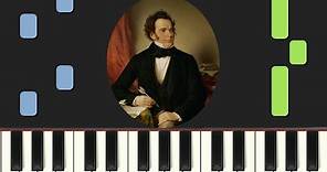 EASY piano tutorial "SERENADE" by Schubert, with free sheet music (pdf)