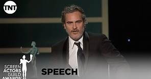 Joaquin Phoenix: Award Acceptance Speech | 26th Annual SAG Awards | TNT