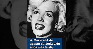 Marilyn Monroe: seis datos claves de su vida a seis décadas de su muerte