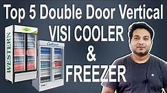 Top 5 Vertical Glass Double Door Fridge | Vertical Double Door Fridge | Visi Cooler For Retail Shop