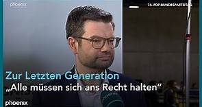 FDP-Parteitag: Interview mit Bundesjustizminister Marco Buschmann