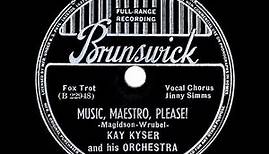 1938 Kay Kyser - Music, Maestro, Please! (Ginny Simms, vocal)