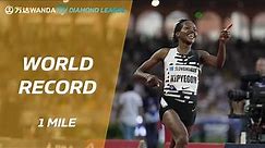 Kenya's Faith Kipyegon breaks mile world record in Monaco - Wanda Diamond League 2023