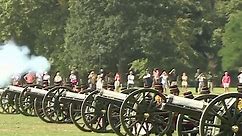 Military fires gun salutes across UK to mark first anniversary of King's accession