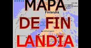 MAPA DE FINLANDIA