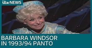 Barbara Windsor stars in 1993/94 Stevenage panto | ITV News