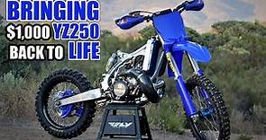 2 stroke dirt bike build time lapse - Yamaha YZ250