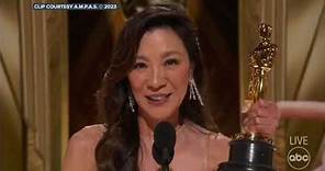 Michelle Yeoh wins 2023 Oscar for Best Actress In a Leading Role - full speech