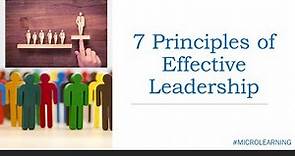 7 Principles of Effective Leadership - Explained in 4 Minutes