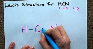 Lewis Structure of HCN