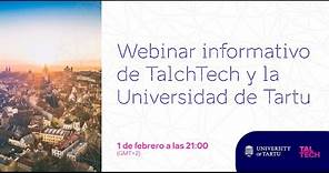 Webinar informativo de TalTech y la Universidad de Tartu | Estonia