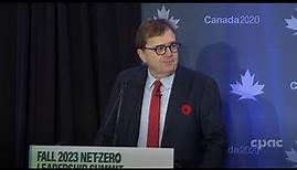 Natural Resources Minister Jonathan Wilkinson speaks at net-zero leadership summit