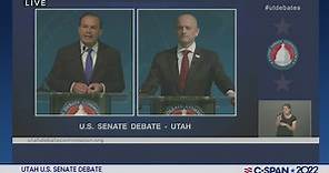 Campaign 2022-Utah U.S. Senate Debate
