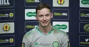Conor Hazard speaks after Celtic's Scottish Cup win