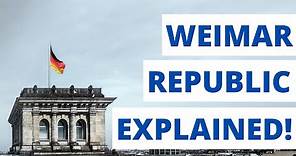 WEIMAR GERMANY: IN-DEPTH WEIMAR REPUBLIC REVISION | GCSE HISTORY NARRATED BY BARBARA NJAU