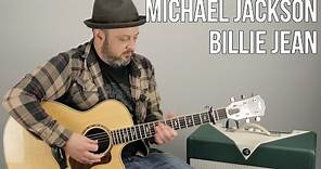 Michael Jackson - Billie Jean - How to Play on Guitar - Guitar Lesson