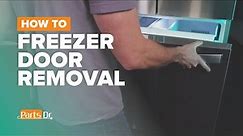 How to remove the Freezer Door on a Whirlpool French Door Refrigerator