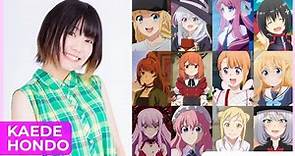 Kaede Hondo [本渡 楓] Top Same Voice Characters Roles