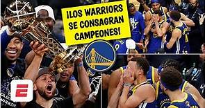 Stephen Curry, ENTRE LÁGRIMAS, le da el título a Golden State Warriors y fue MVP de la FINAL | NBA
