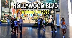 Hollywood Boulevard, Los Angeles Walking Tour |5k 60fps | Natural City Sounds