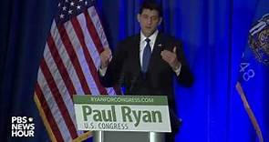 Watch Paul Ryan address Trump presidential victory