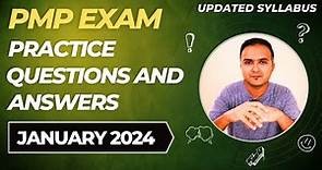 PMP Exam Questions 2024 (January) and Answers Practice Session | PMP Exam Prep | PMPwithRay