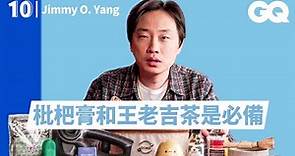 脫口秀演員Jimmy O. Yang的10樣必備品：女友的愛心便當、到哪都要來杯抹茶、穿拖鞋趴趴走｜明星的10件私物｜GQ Taiwan