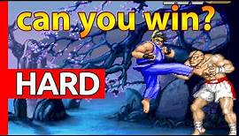 Street Fighter 2 Flash Game Ryu vs Sagat, hardest battle ever, did Ryu beat Sagat?