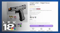 Online ads for realistic 'fidget focus' guns spark controversy