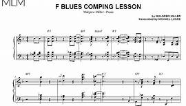 Mulgrew Miller - Blues Comping Lesson - Transcription