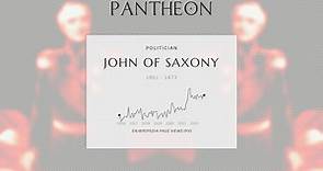 John of Saxony Biography - Topics referred to by the same term