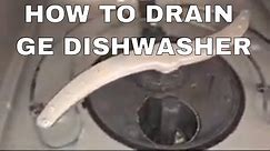 How To Drain The Water Out Of Your GE Dishwasher