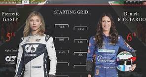 F1 Starting Grid BUT The Drivers Are Females
