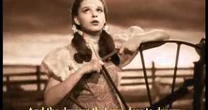 Judy Garland Somewhere Over The Rainbow 1939