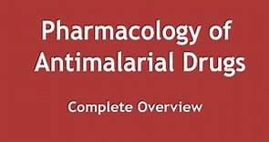 Pharmacology of Antimalarial Drugs (Complete Overview) [ENGLISH] | Dr. Shikha Parmar