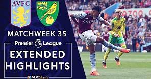 Aston Villa v. Norwich City | PREMIER LEAGUE HIGHLIGHTS | 4/30/2022 | NBC Sports