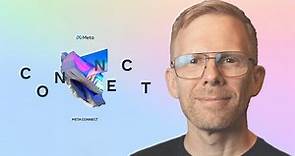 John Carmack Meta Connect 2022 Unscripted Talk