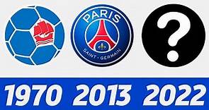 La Evolución del Logo del Paris Saint-Germain | Todos los escudos de fútbol del PSG de la historia