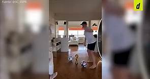 Florian Thauvin muestra sus habilidades con el balón en divertido reto junto a su esposa