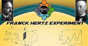 Franck-Hertz experiment, Setup and findings