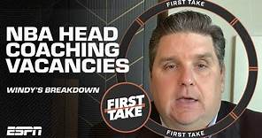 Brian Windhorst explains which NBA head coach vacancies provide the most stability | First Take