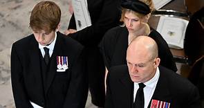 Queen’s youngest grandchild James Viscount Severn, 14, joins sister Lady Louise at funeral