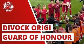Divock Origi given SPECIAL guard of honour | (Liverpool vs. Wolves)