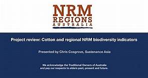 Webinar: Cotton and regional NRM biodiversity indicators