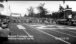 HD Stock Footage Soapbox Derby 20th Anniversary 1957 Newsreel